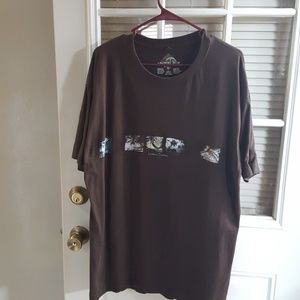 Dark brown mens tee xl